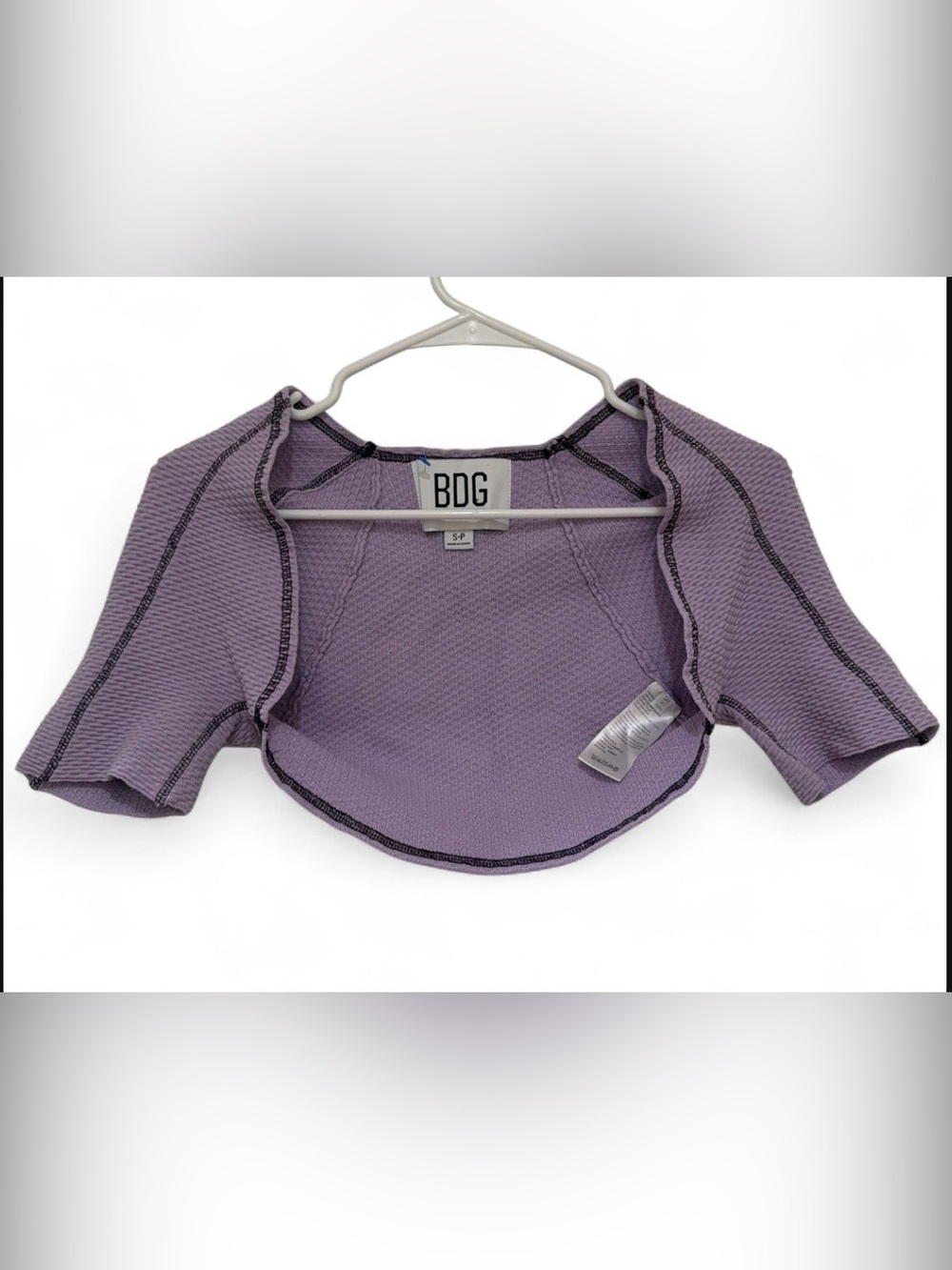 Urban Outfitters BDG Lavender Short Sleeve Cropped Jacket